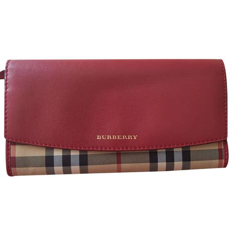 burberry wallet red